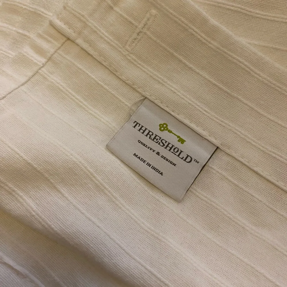Threshold White Shower Curtain. New, out of the package